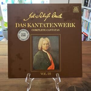 J.S. Bach Das Kantatenwerk Complete Cantatas Vol 29 LP Box Set 1981 Telefunken